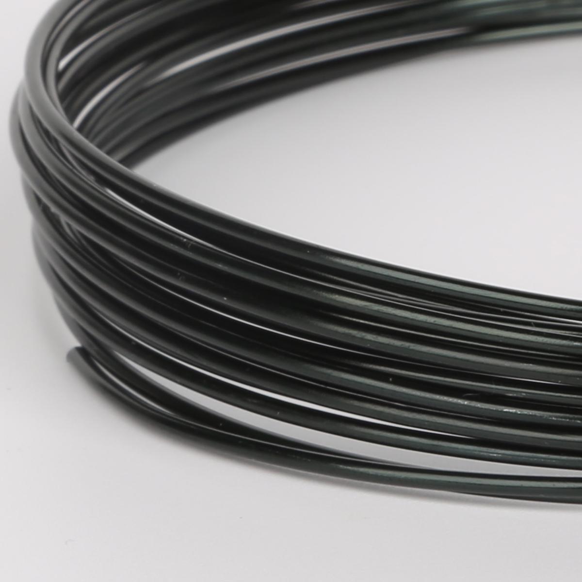 

Многоцветная алюминиевая проволока 1-10 метров, калибр 18, проволока для рукоделия с бисером для ювелирных изделий своими руками, аксессуары 1.5mm 5meter чёрный