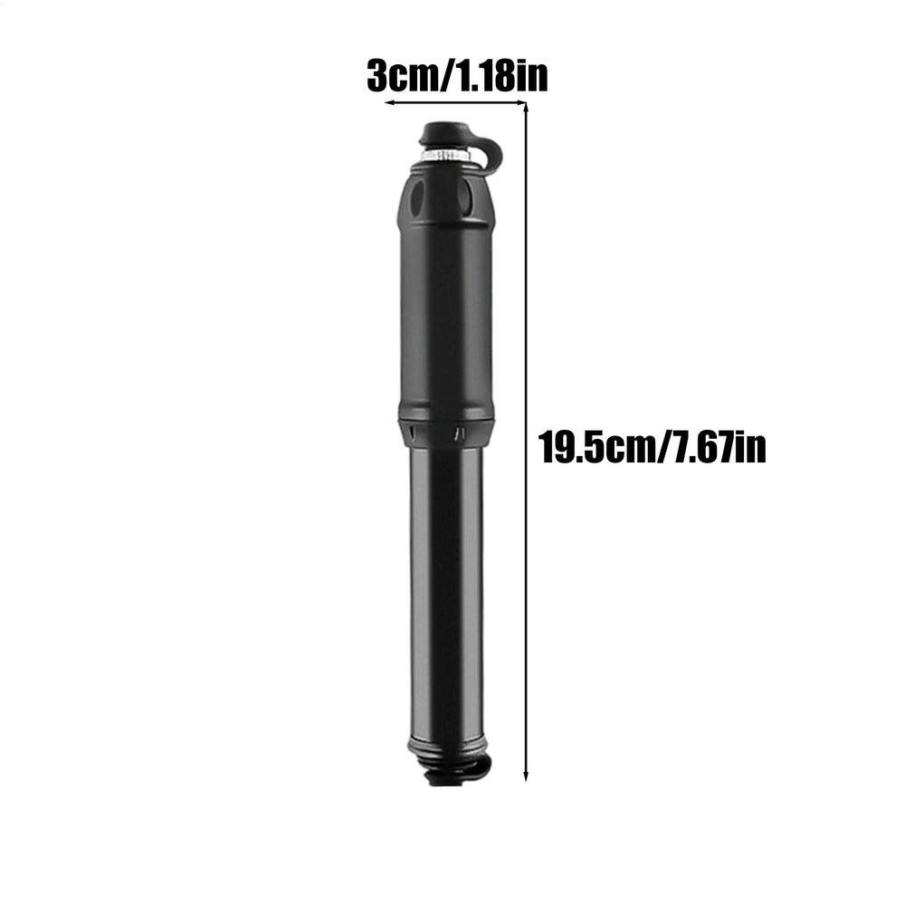 Portable Bike Pump High Pressure Lightweight Portable Sports Supplies Bike Tire Pump For Mountain Road Cycling Gravel чёрный