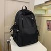 Japanese casual schoolbag female college student simple solid color backpack female versatile lightweight junior high school student computer backpack