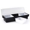 Ingredient Container 3 Grid Multifunctional Plastic Fruit Box with Transparent Lid for Dining Room, Living Room Room