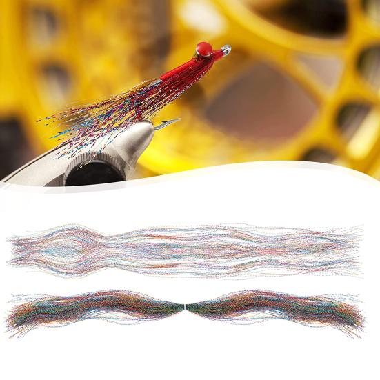 100Pcs Fly Tying Material Fishing Tackle Lure Hook Lines Feather Accessories