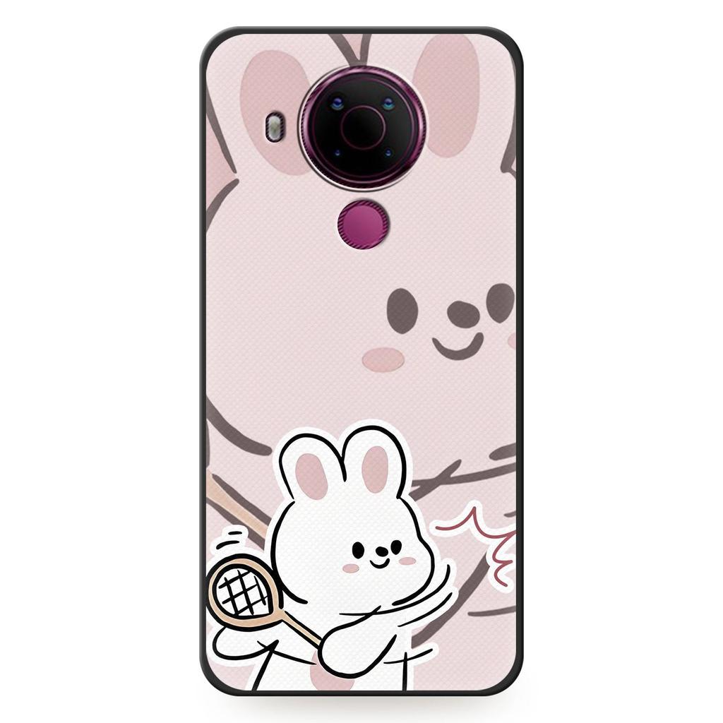 Shockproof Couple Phone Case For Nokia 5.4 Durable Phone Pouch Dirt-resistant Protective Anti-knock TPU Graffiti Cute