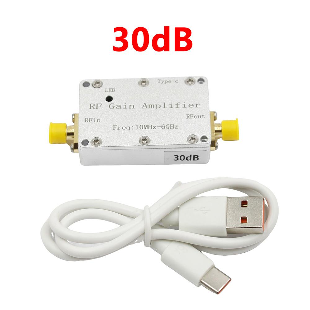 10M-6GHz RF Gain Amplifier 10dB 20dB 30dB 40dB High Flatness RF Power Amplifier Drive Signal 433M 915M 1.2G 1.5G 2.4G 5.8G
