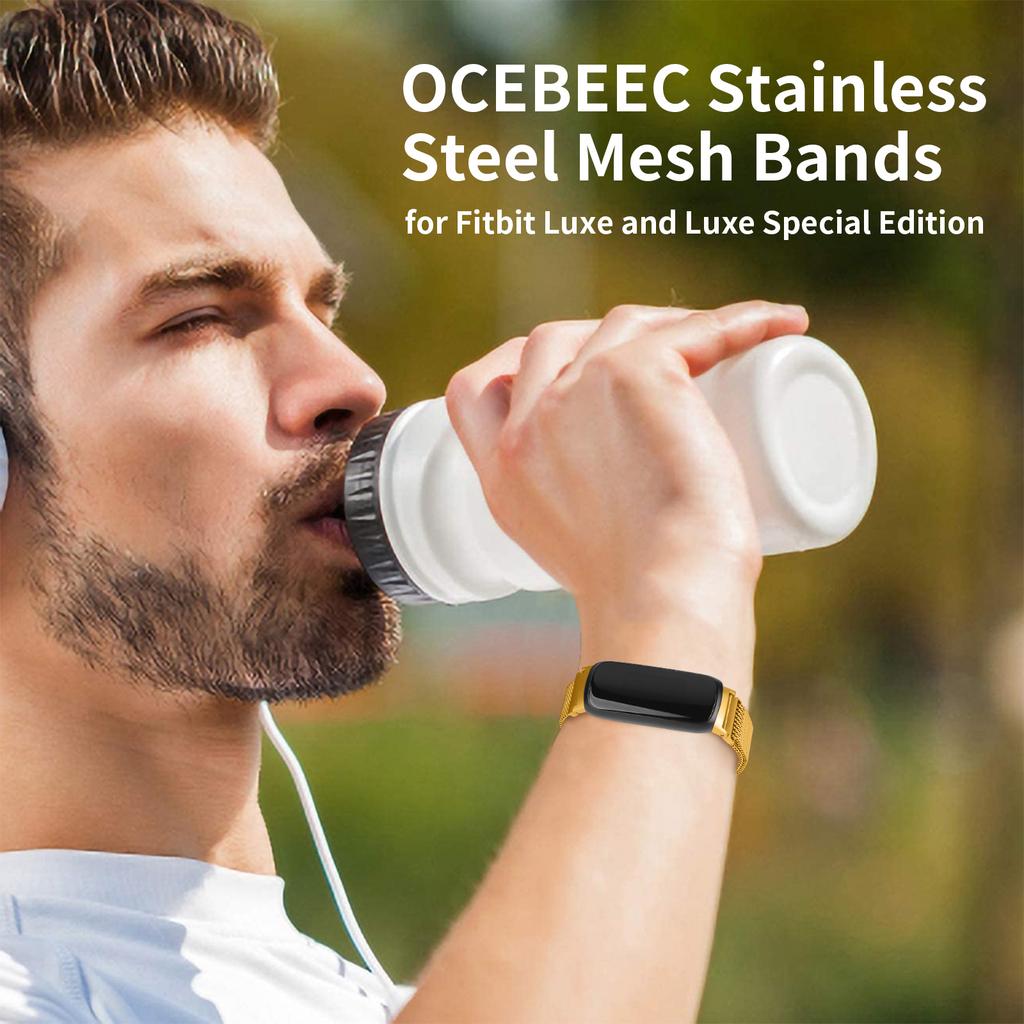 Smart Watch Band for Fitbit Inspire 3 Stainless Steel Magnetic Milanese Metal Mesh Strap