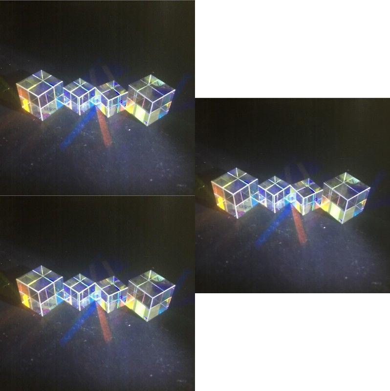 Sonnenfänger Prisma Würfel mit Brechlicht zum Verschenken und für die Heimdekoration