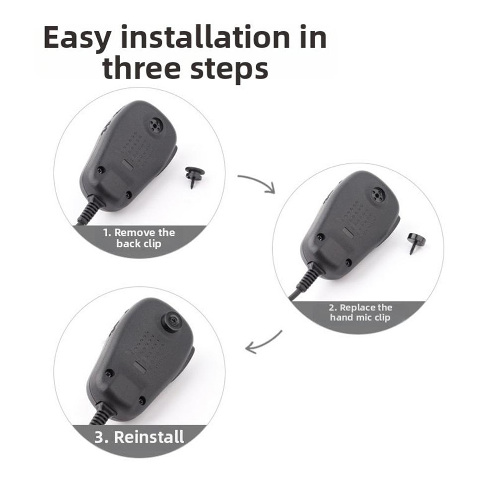 Compatible Microphone Holder For Walkie Talkie Accessory Bundle MH-48 Mic Clip Magnetic Mic Clip Strong Magnetic Hold