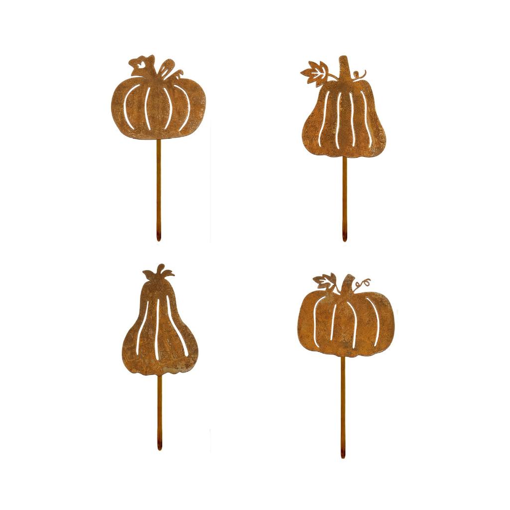 Halloween-themed retro aged metal garden decorations for the courtyard and garden