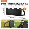 Soccer Rebounder Board, 45"X18" Portable Soccer Wall with 2 Angles Rebound, Foldable HDPE Kickback Rebound Board, Soccer Training Equipment for Kids