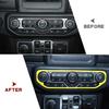 Center Control Air Condition Switch Cover Trim Frame for Jeep Wrangler JL 18-23