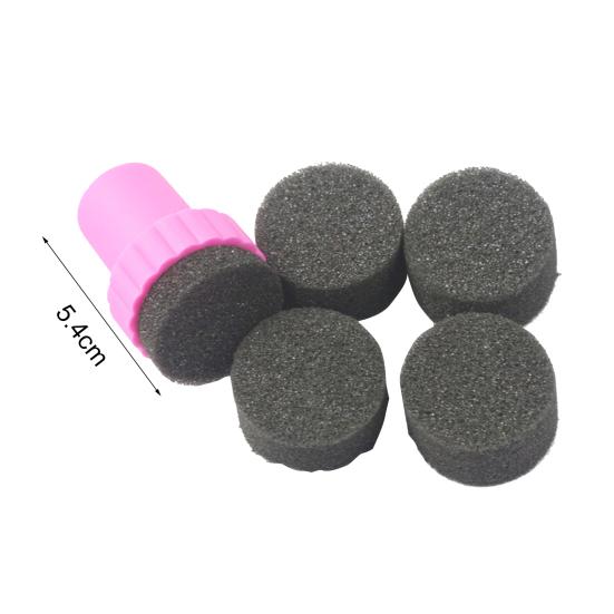 Modish 1 Set Nagelkunst-Schwämme, Stempel, Nagellack-Vorlage, Transfer-DIY-Maniküre-Werkzeug
