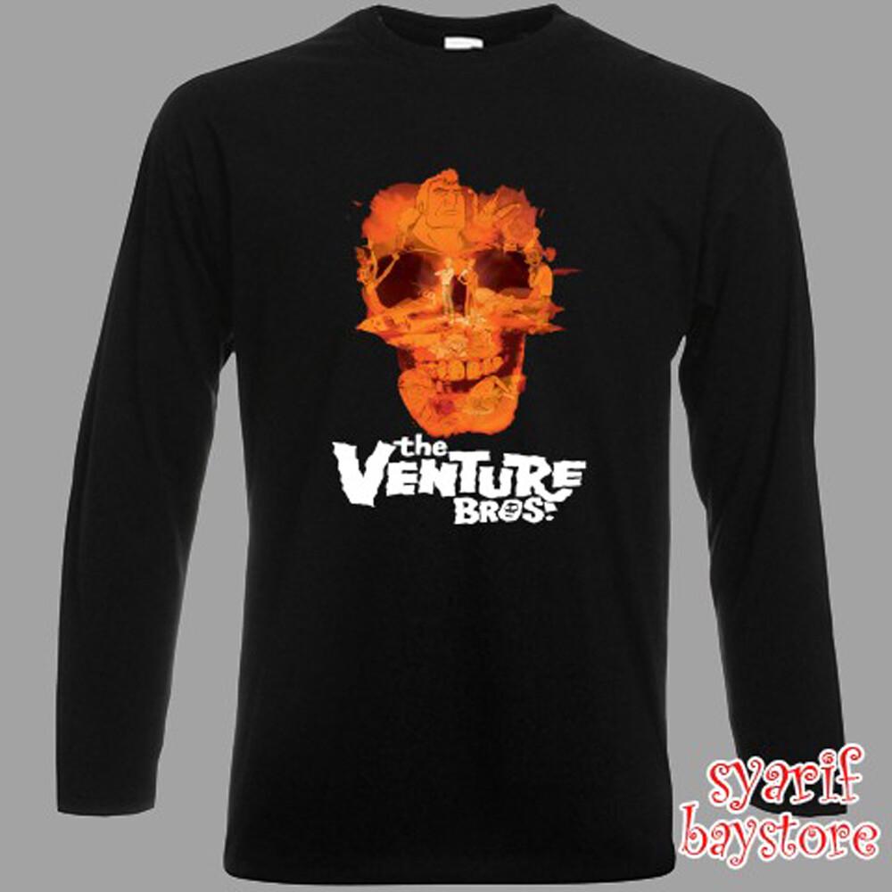Venture Bros Skull Cartoon TV Show Men#039;s Black Size S to 3XL Unisex T-Shirt XL
