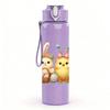 1PC Group Easter Chicks 750ml Color Plastic Sports Water Bottle Leakproof Flip Straw Lid Suitable for Sports Office Home Use