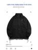Giacca Unisex in Pelle Scamosciata e Pile con Collo Rialzato Stile Giapponese - Uomo Primavera/Autunno 2025 Sportiva e Studente Vestibilità Larga