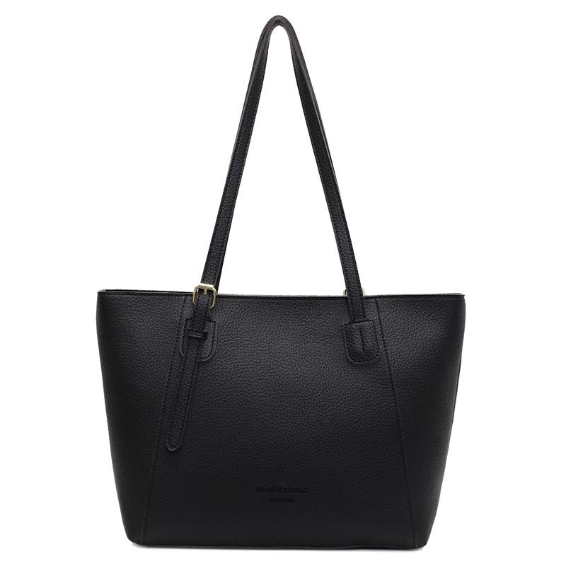 High value simple big bag women's new retro versatile fashion shoulder bag large capacity commuter tote bag