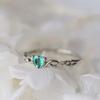 Huitan New Cute Ring With Heart Cubic Zircon Creative Design Women Jewelry Ring Daily Wearable Accessary Ring For Girl