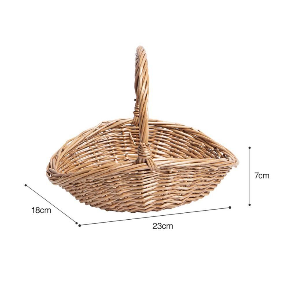 Willow Rattan Picnic Supply Hamper Wear-resistant Flower Basket Vegetable Storage Basket Picnic