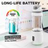 700ML Large Capacity Small Travel Portable Juice Blender USB Rechargeable Mini Juice Cup Electric Juicer