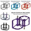 Fahrradpedale Aluminiumlegierung Mountainbike Rennrad Antirutsch Schnellspanner Doppellager