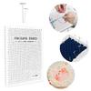 Kreative Makramee-Platte Handarbeit Strickgarn Gitterplatten Matte DIY Wollgarn Geflochtenes Fixierwerkzeug Knoten-Nadel