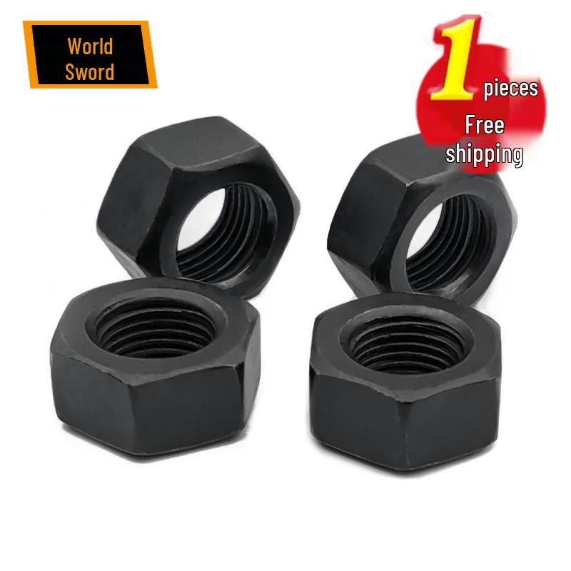 High-Strength Blackening Hex Nut GB6170 Grade 8.8 (M2, M3, M4, M5, M6, M8, M10, M12-M30)