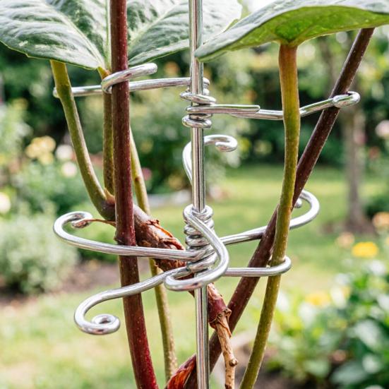 Metal Plantestamme Support Dekorativ Monstera Plante Stamme Support Genanvendelig Plante Stabilisator til Monstera Indendørs Potteplanter Udendørs Planter