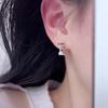 Real Sterling Silver Twisted Round Geometric Mobius Hoop Earrings for Women Classic Fine Minimalist Accessories