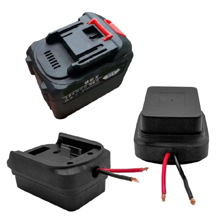 Pacote com 2 Adaptadores DIY para Ferramentas Elétricas Acessórios para Bateria 18V 21V Adaptador de Bateria Com Conector de Fio Dock Conector de Alimentação