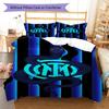 Inter logo  Pattern Bedding Quilt Set Quilt Cover Pillowcase Home Decoration Birthday Gift (1 * duvet cover + 2 * pillowcase, without core)