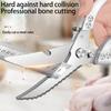 WXCOO Kitchen Scissors Non Slip Grip Stainless Steel Shears Multi Purpose Use for Poultry Meat Bones Scissors BBQ5