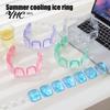 Portable Cooling Neck Ring 1/2Pcs Wrap for Summer, Reusable Adjustable Wearable Ice Pack, Outdoor Accessory Heatstroke Prevention Cooler Collar