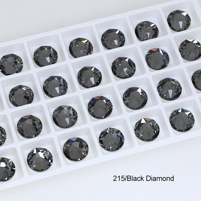 Dongzhou Round Flatback Glass Rhinestone Sew on Crystal Loose Crystal Beads Garment Sewable Rhinestone Diy Accessories