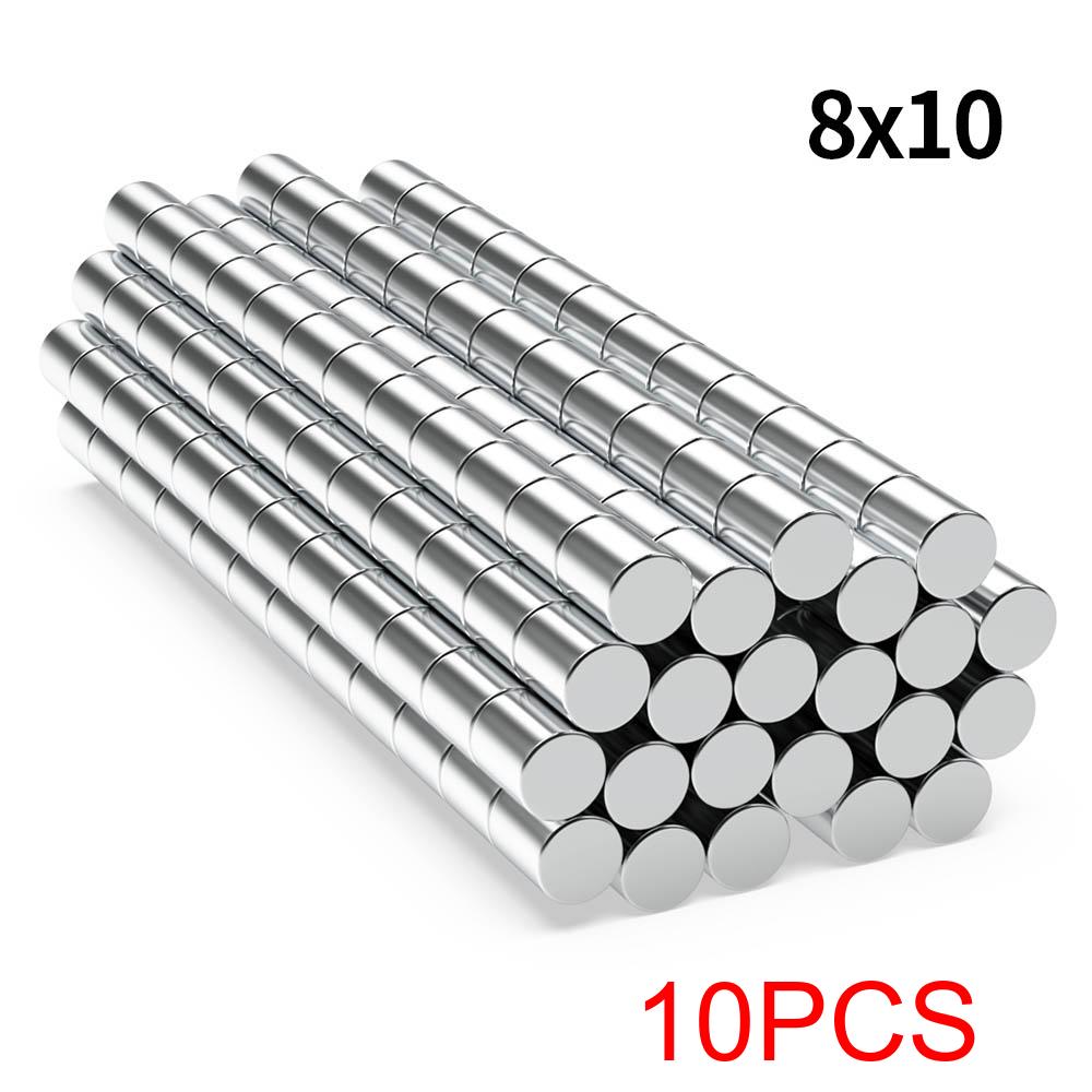 Super Strong Neodymium Magnet N35 NdfeB Permanent Magnetic Imanes Round Powerful Magnets Refrigerator Magnet 5x10/8x10/20x10