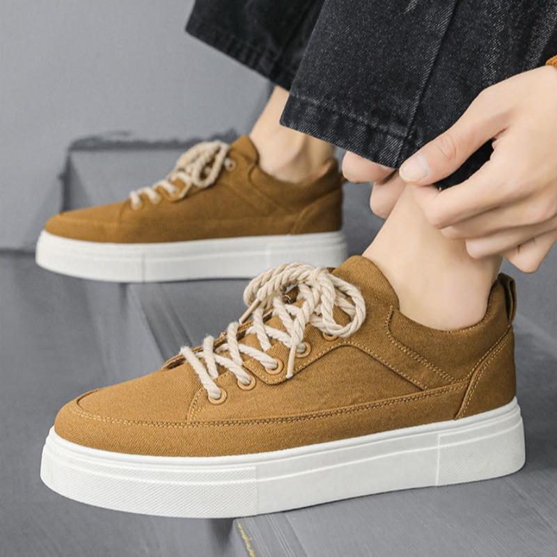 Jugend Herren Studenten Board Schuhe 2025 Neu Uni Bequeme Flats Freizeitschuhe Schnürschuhe Rundzehen Sneaker Tenis Masculino