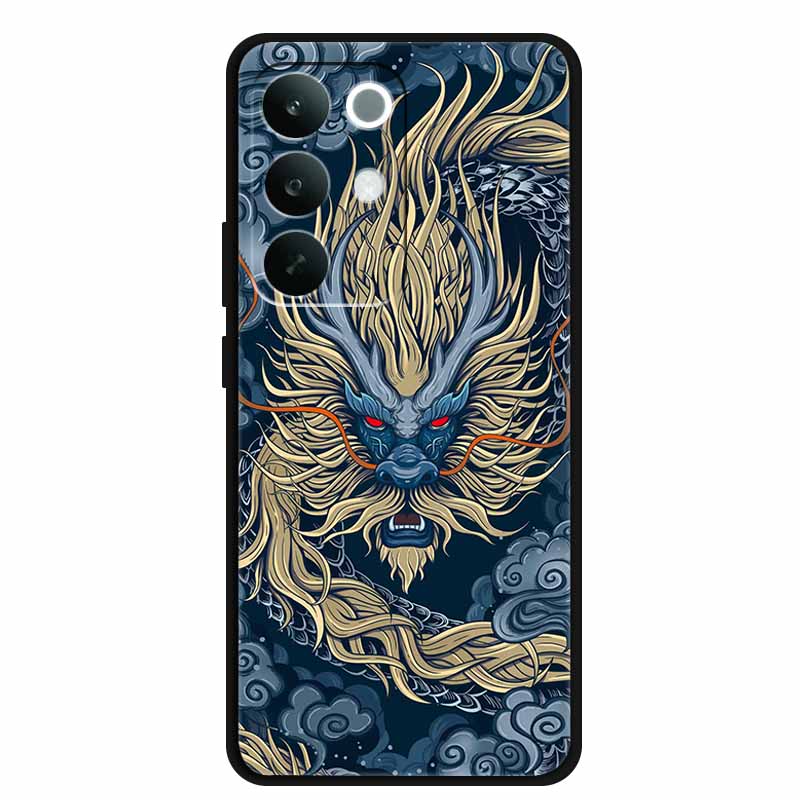 3D Dragon Case For OPPO Realme C85 4G 15X 5G Relief Coque Bumper Silicone Soft Phone Cover C 85 15 X Embossed Blossoms Funda