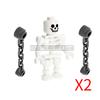 MOC Halloween Building Blocks Skeleton Army Knight Figures Flame Horse Medieval Vampire Furniture Assembly DIY Bricks Toys Gifts