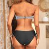 Damen Floral Print Separates Zweiteiliges Badeanzug-Set Mit BH-Polstern Ohne Bügel Sexy Bikini