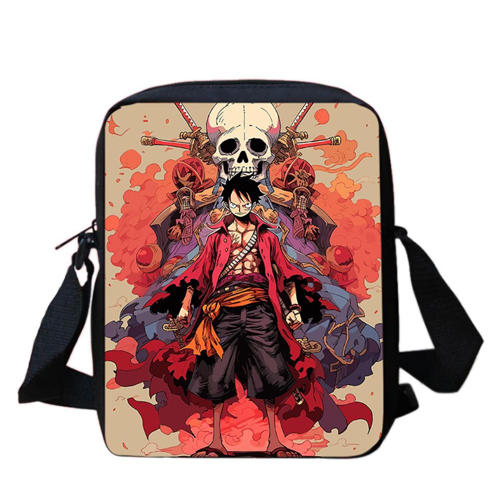 One Piece Cartoon Mini Ita Crossbody Bag Lightweight Durable Adjustable Strap Ideal Gifts For Boys Girls Kids Casual Daily Trip