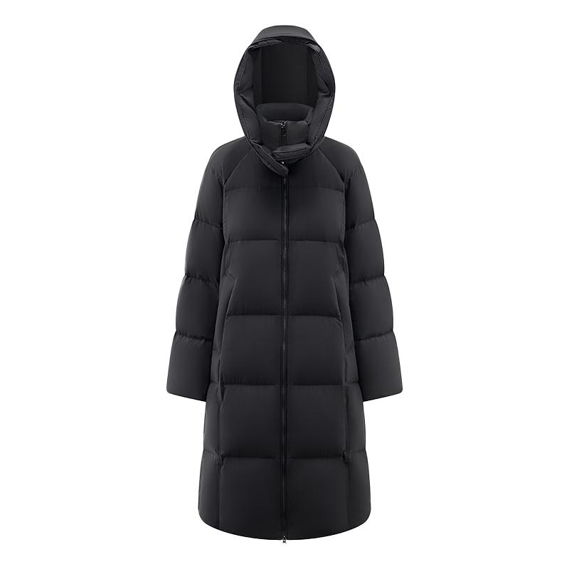 Aolaiyi Women's 2025 Winter Puff Long Hooded Duck Down Jacket