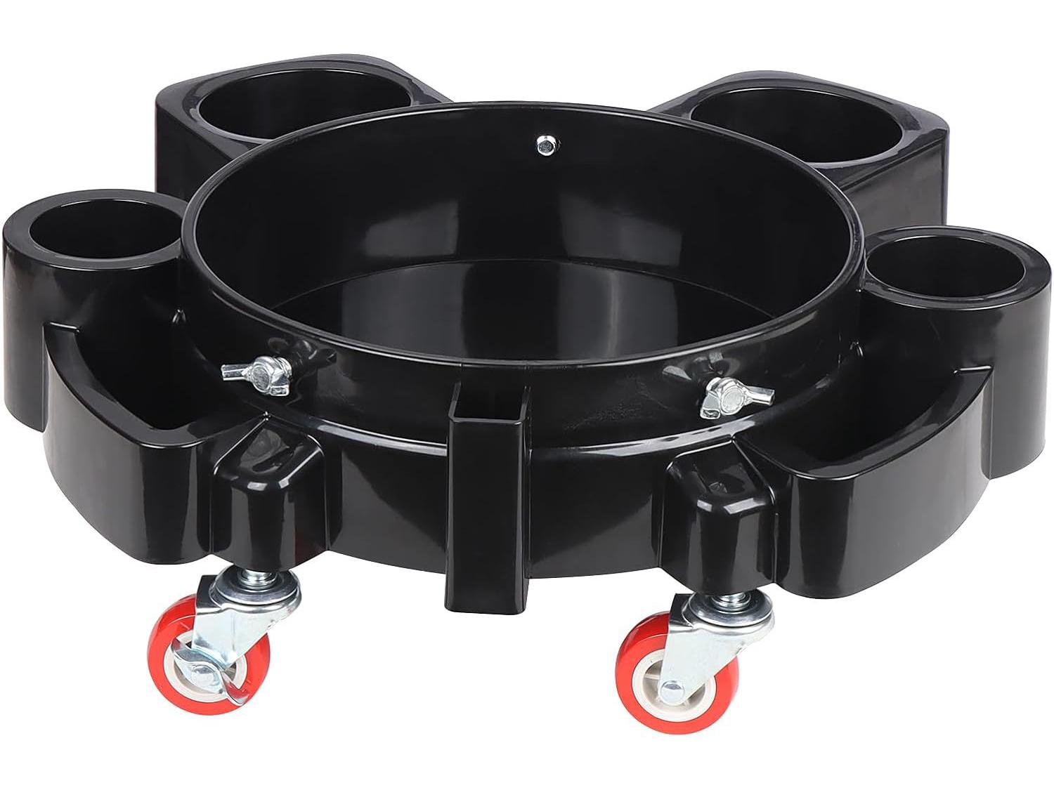 360° Rotating Wheeled Car Wash Bucket Base for Detailing Tools