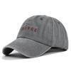 Duck Tongue Hat Chance Letter Embroidered Baseball Hat Washed Old Sun Visor Hat