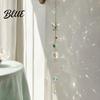 Indoor Outdoor Hanging Decoration Butterfly Crystal Suncatcher Wind Chime Rainbow Maker Prism Ornament Elegant Room Decor Pendant for Home Balcony,