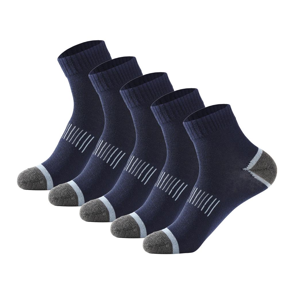 1/5/10 Pairs Men's Sock Solid Color Mid-Calf Sport Casual Socks Comfortable Sock