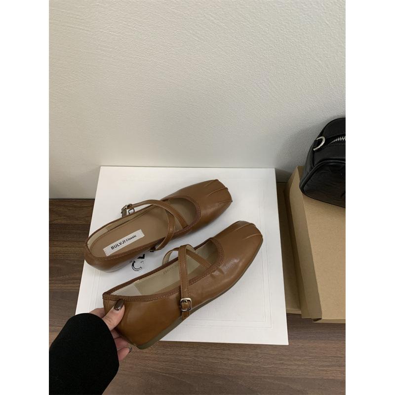 

BULVJI cloth season, French gentle inner height increase~ Mary Jane small leather shoes women s retro commuting versatile single shoes 39