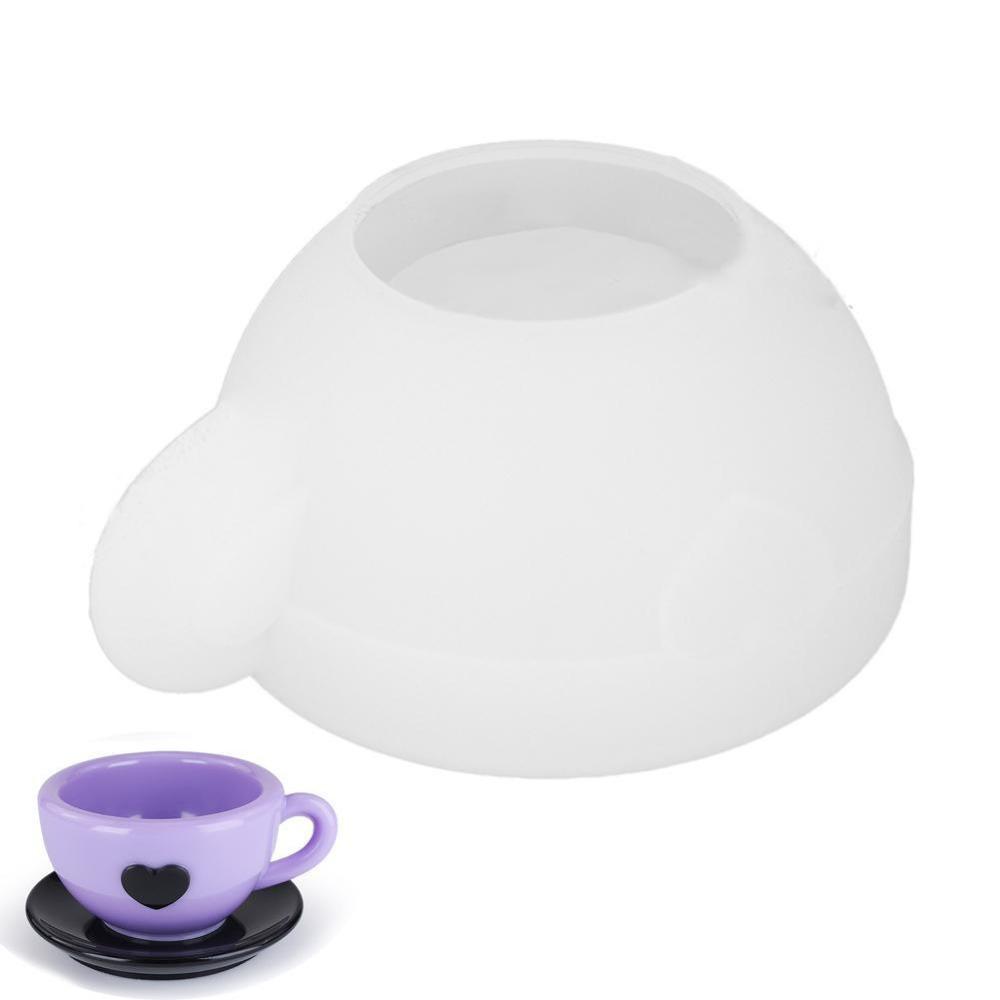 Silicone Material DIY Mold Coffee Cup Shape Epoxy Resin Mold Love Teacup Silicone Mold Home Decor