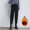 Pantaloni Harem di Peluche da Donna Autunno e Inverno Pantaloni di Velluto a Coste Pantaloni a Gamba Larga Pantaloni Spessi Casual
