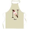Tablier de cuisine - Nina Lettre - Impression bretonne - Coton épais résistant - Liens ajustables