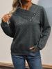 European & American Autumn Bestseller: Retro Pleated Long-Sleeve Sweatshirt for Women