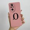 For Honor 200 Case Honor 200 Pro Phone Case Cute Initial Letters Square ShockProof Soft Silicone Back Cover Fundas Honor 200 Pro