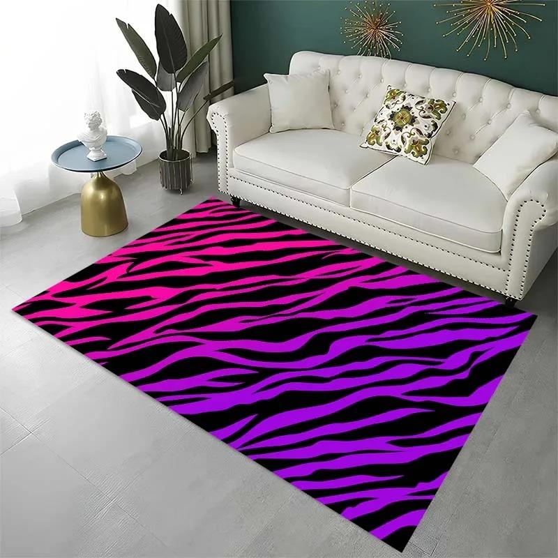 Zebra Stripes Colorful Pattern Floor Mats Door Front Decoration Home Living Room Floor Mats