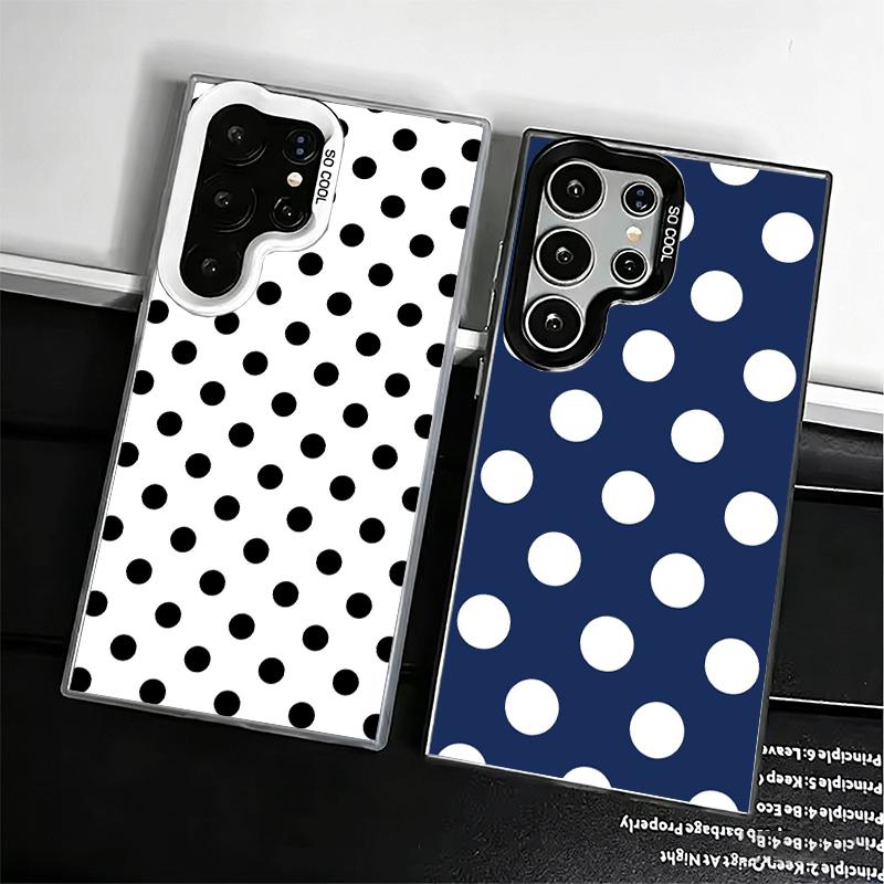 Polka Dots Art Fashion Desgin Shockproof Phone Case for Samsung Galaxy S26 Edge S25 Ultra S24 FE S23 Plus S21 Cover Anti Fall Fu